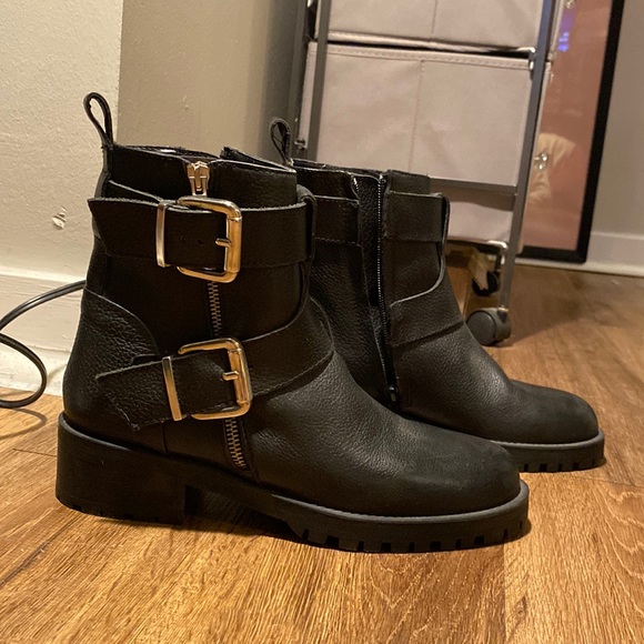 ZARA basic collection combat boots w zippers size 39 - never worn outside - Picture 12 of 14